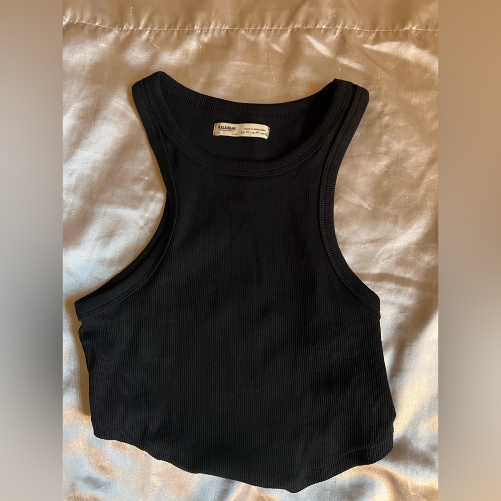 COPY - Pull and Bea Black Halter Top